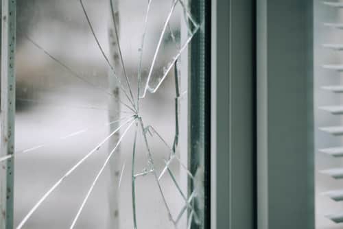 Broken Window Glass